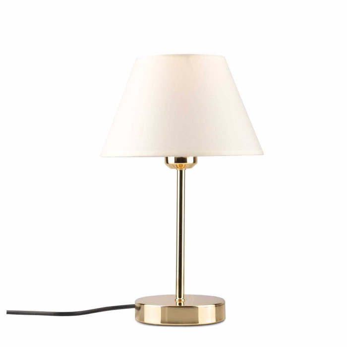 Opviq Lámpara de Mesa Crema con Cuerpo Metálico Opviq Lámpara de Mesa Crema con Cuerpo Metálico